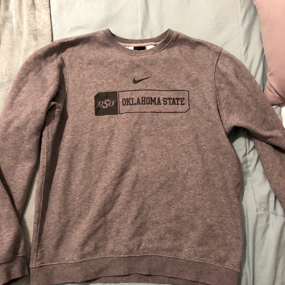Oklahoma State Grey Crewneck Nike